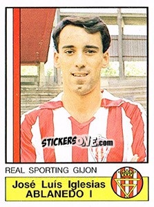 Figurina Ablanedo I - Liga Spagnola 1986-1987 - Panini