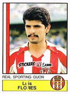 Figurina Flores - Liga Spagnola 1986-1987 - Panini