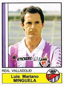 Cromo Minguela - Liga Spagnola 1986-1987 - Panini