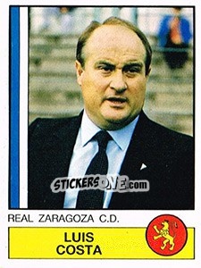 Sticker Luis Costa - Liga Spagnola 1986-1987 n. 325 - Panini