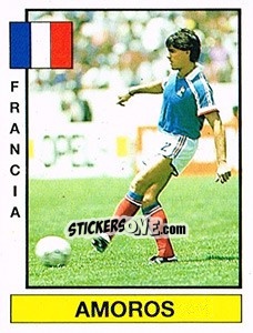 Sticker Amoros - Liga Spagnola 1986-1987 n. 344 - Panini
