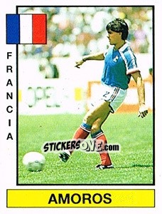 Figurina Amoros - Liga Spagnola 1986-1987 - Panini