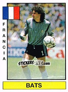 Figurina Bats - Liga Spagnola 1986-1987 - Panini