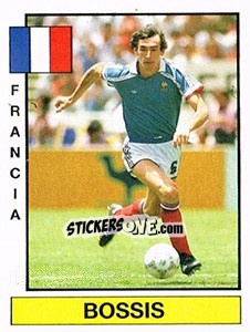 Figurina Bossis - Liga Spagnola 1986-1987 - Panini