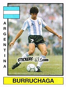 Cromo Burruchaga - Liga Spagnola 1986-1987 - Panini