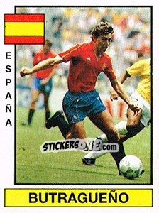 Sticker Butragueño - Liga Spagnola 1986-1987 - Panini