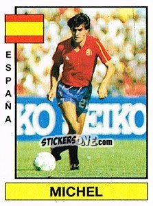 Figurina Michel - Liga Spagnola 1986-1987 - Panini