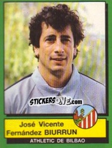 Sticker Vicente Fernandez Biurrun - Liga Spagnola 1989-1990 n. 4 - Panini