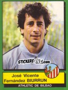 Cromo Vicente Fernandez Biurrun - Liga Spagnola 1989-1990 - Panini