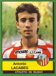 Sticker Antonio Lacabeg - Liga Spagnola 1989-1990 n. 7 - Panini