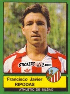 Cromo Francisco Javier Ripodas - Liga Spagnola 1989-1990 - Panini