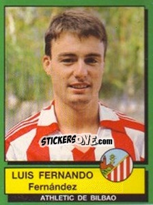 Figurina Luis Fernando Fernandez - Liga Spagnola 1989-1990 - Panini