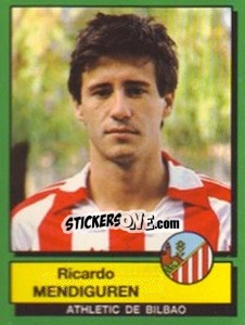 Cromo Ricardo Mendiguren - Liga Spagnola 1989-1990 - Panini