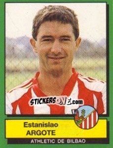 Sticker Estanisiao Argote - Liga Spagnola 1989-1990 n. 17 - Panini