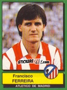 Sticker Francisco Ferreira - Liga Spagnola 1989-1990 n. 23 - Panini