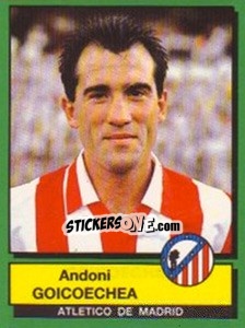 Sticker Andoni Goicoechea - Liga Spagnola 1989-1990 n. 24 - Panini