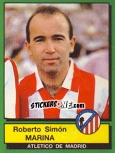 Cromo Roberto Simon Marina - Liga Spagnola 1989-1990 - Panini