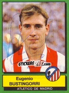 Cromo Eugenio Bustingorri - Liga Spagnola 1989-1990 - Panini