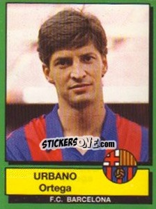 Sticker Urbano Ortega - Liga Spagnola 1989-1990 n. 43 - Panini