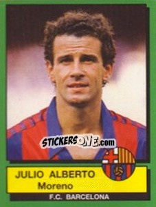 Cromo Julio Alberto Moreno - Liga Spagnola 1989-1990 - Panini