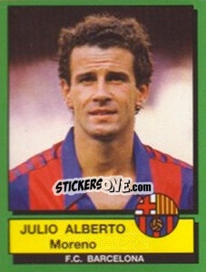 Cromo Julio Alberto Moreno - Liga Spagnola 1989-1990 n. 44 - Panini