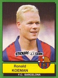 Cromo Ronald Koeman - Liga Spagnola 1989-1990 - Panini