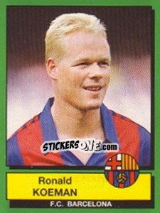Sticker Ronald Koeman - Liga Spagnola 1989-1990 n. 45 - Panini