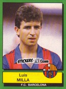 Sticker Luis Milla - Liga Spagnola 1989-1990 - Panini