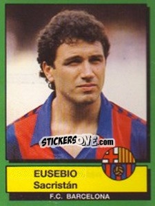 Figurina Eusebio Sacristan - Liga Spagnola 1989-1990 - Panini
