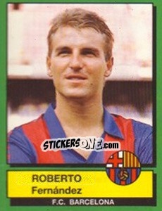 Sticker Roberto Fernandez - Liga Spagnola 1989-1990 n. 48 - Panini