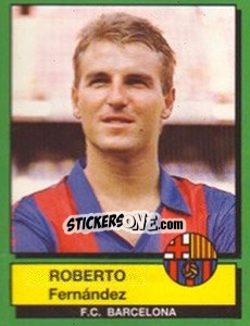 Figurina Roberto Fernandez - Liga Spagnola 1989-1990 - Panini