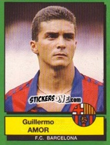Sticker Guillermo Amor - Liga Spagnola 1989-1990 - Panini