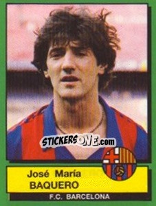 Cromo Jose Maria Baquero - Liga Spagnola 1989-1990 - Panini