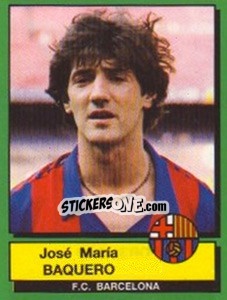 Sticker Jose Maria Baquero - Liga Spagnola 1989-1990 n. 50 - Panini