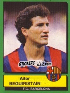 Sticker Aitor Beguiristain - Liga Spagnola 1989-1990 n. 53 - Panini
