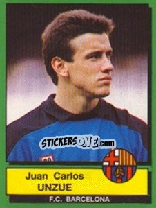 Cromo Juan Carlos Unzue - Liga Spagnola 1989-1990 - Panini