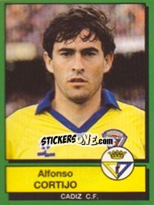 Sticker Alfonso Cortijo - Liga Spagnola 1989-1990 n. 62 - Panini