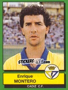 Figurina Enrique Montero - Liga Spagnola 1989-1990 - Panini