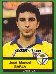 Sticker Jose Manuel Barla - Liga Spagnola 1989-1990 n. 68 - Panini