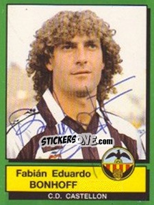 Sticker Fabian Eduardo Bonhoff - Liga Spagnola 1989-1990 n. 77 - Panini