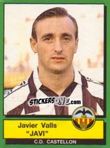 Sticker Javier Valls Javi - Liga Spagnola 1989-1990 n. 78 - Panini