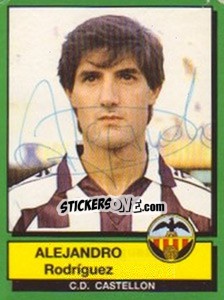 Sticker Alejandro Rodriguez - Liga Spagnola 1989-1990 - Panini