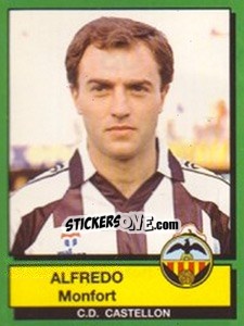 Cromo Alfredo Monfort - Liga Spagnola 1989-1990 - Panini