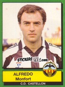 Sticker Alfredo Monfort - Liga Spagnola 1989-1990 n. 80 - Panini