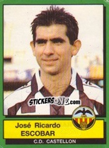Sticker Jose Ricardo Escobar - Liga Spagnola 1989-1990 n. 82 - Panini