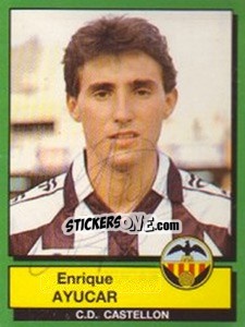 Sticker Enrique Ayucar - Liga Spagnola 1989-1990 - Panini