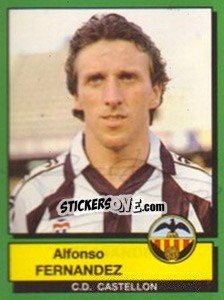 Cromo Alfonso Fernandez - Liga Spagnola 1989-1990 - Panini