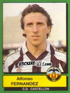 Figurina Alfonso Fernandez - Liga Spagnola 1989-1990 - Panini