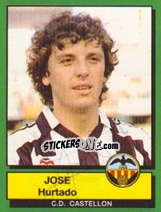 Cromo Jose Hurtado - Liga Spagnola 1989-1990 - Panini
