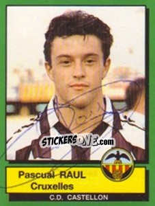 Sticker Pascual Raul Cruxelles - Liga Spagnola 1989-1990 n. 86 - Panini